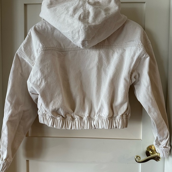 SOLD OAK & FORT Cropped Hooded Jacket - Picture 4 of 6